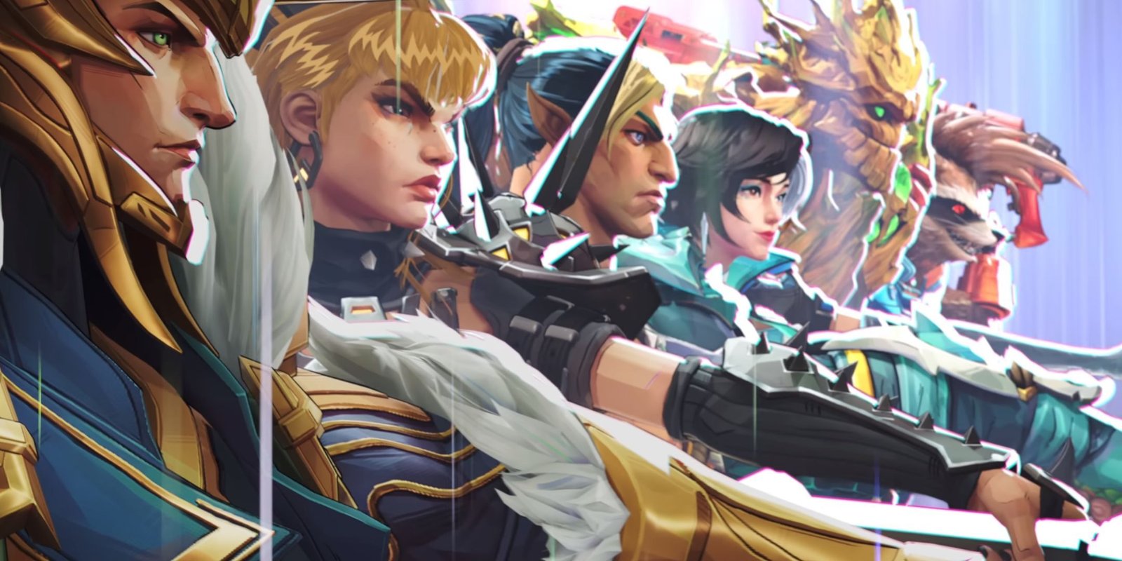 A line up of characters in Marvel Rivals