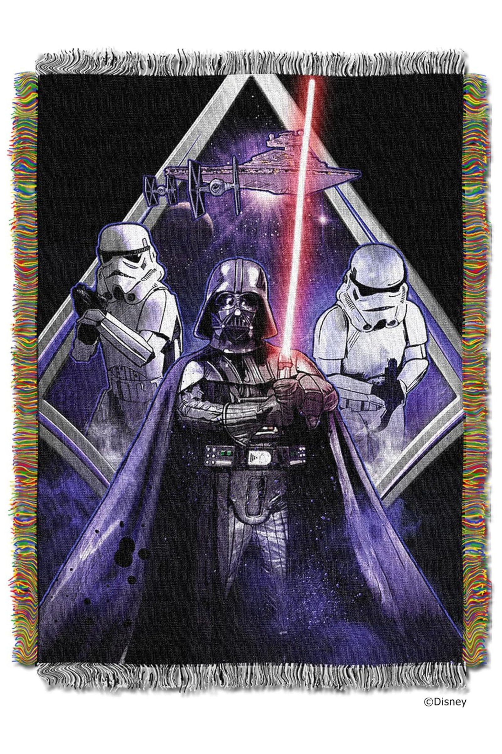 Midnight Vader Tapestry Throw Blanket