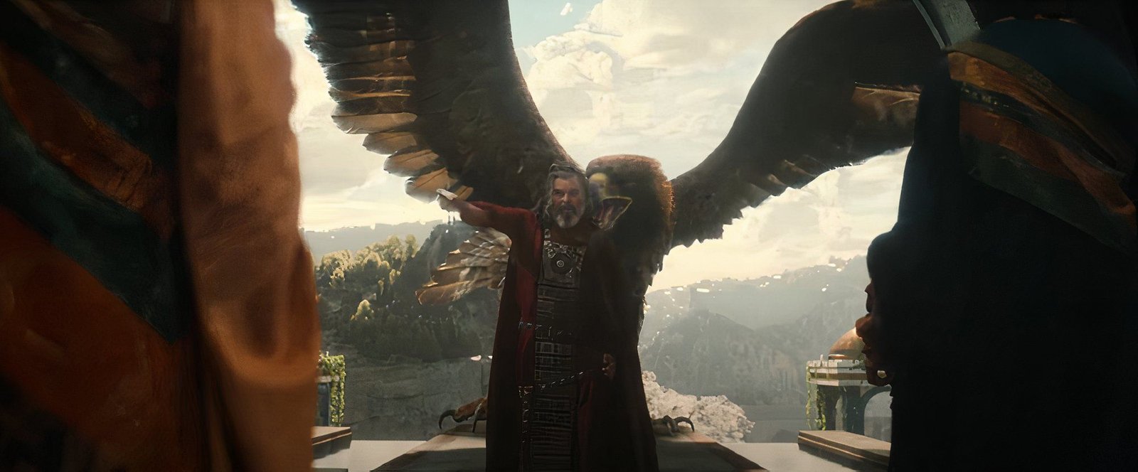 rings of power season 2 teaser trailer pharazon in front of a great eagle
