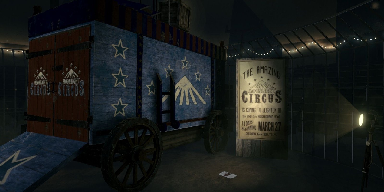 The Moonlight Circus: An eery sight within the circus grounds.