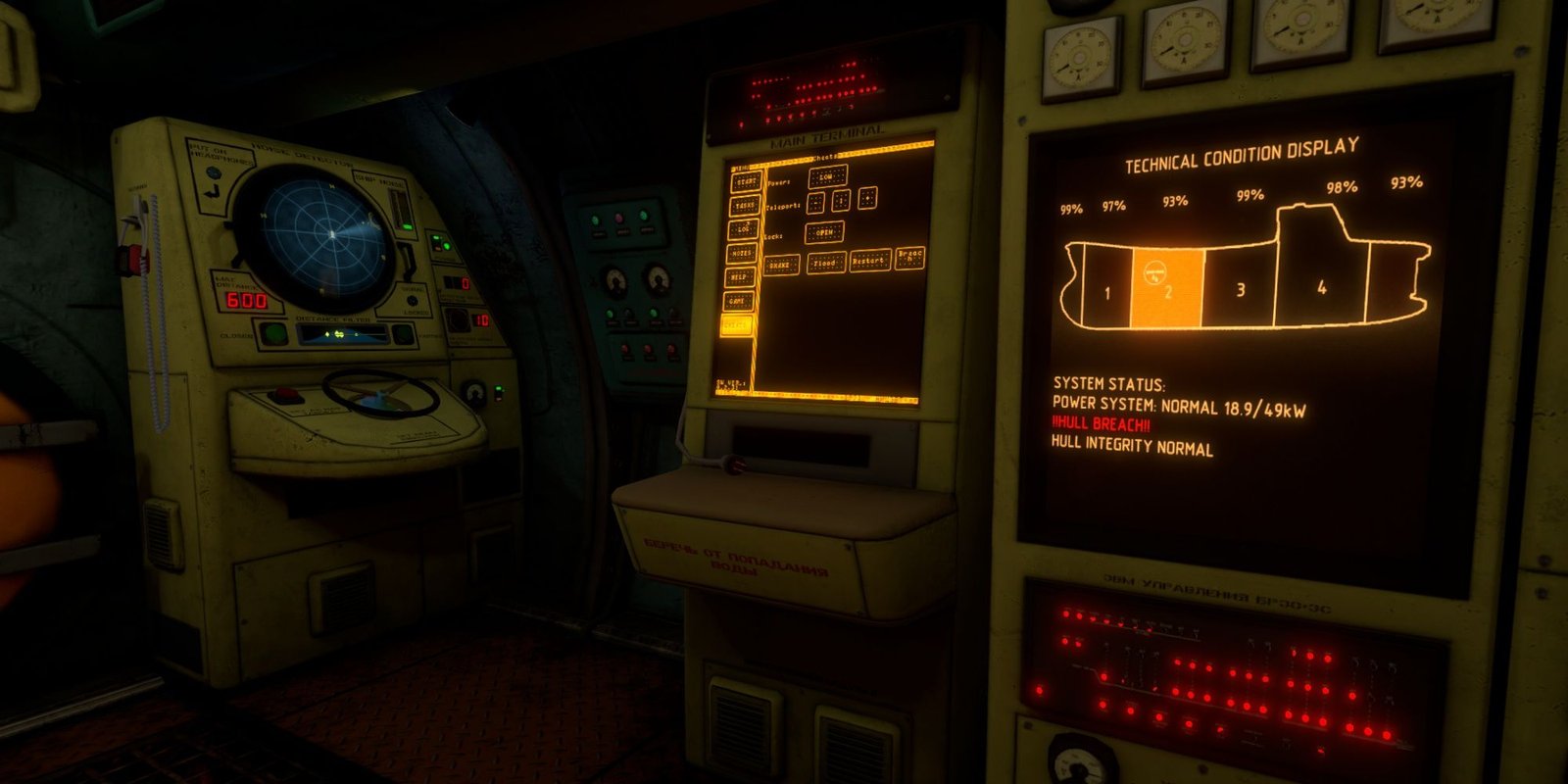 Crushing Pressure: The Controls And Stat Displays Of The Submarines Vitals