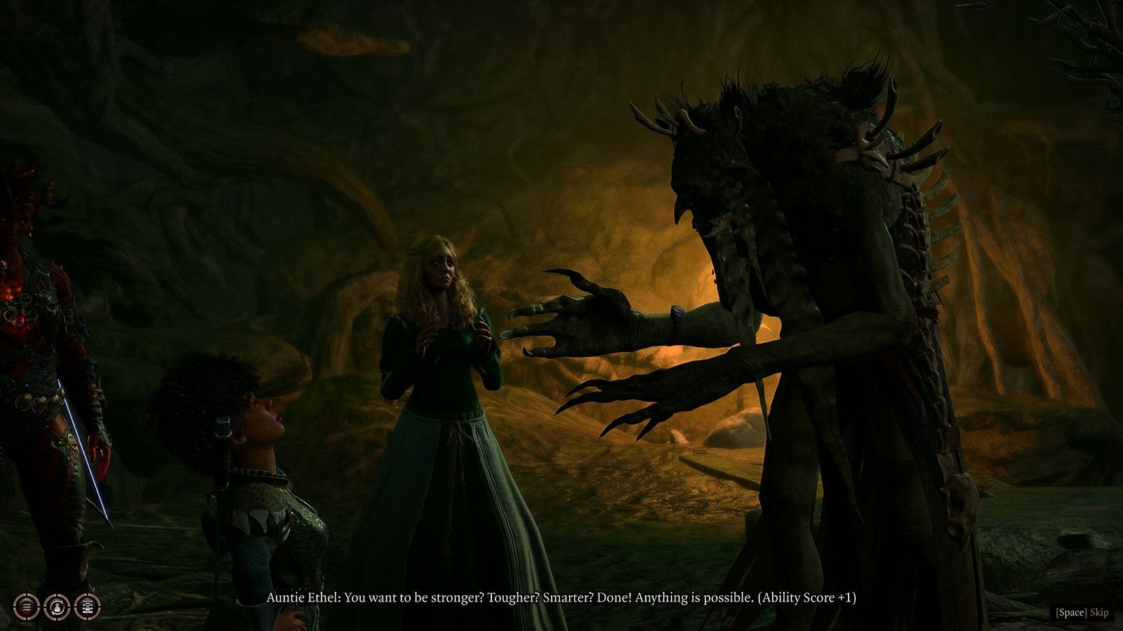 Baldur's Gate 3 Ethel and Mayrina Talking To Player