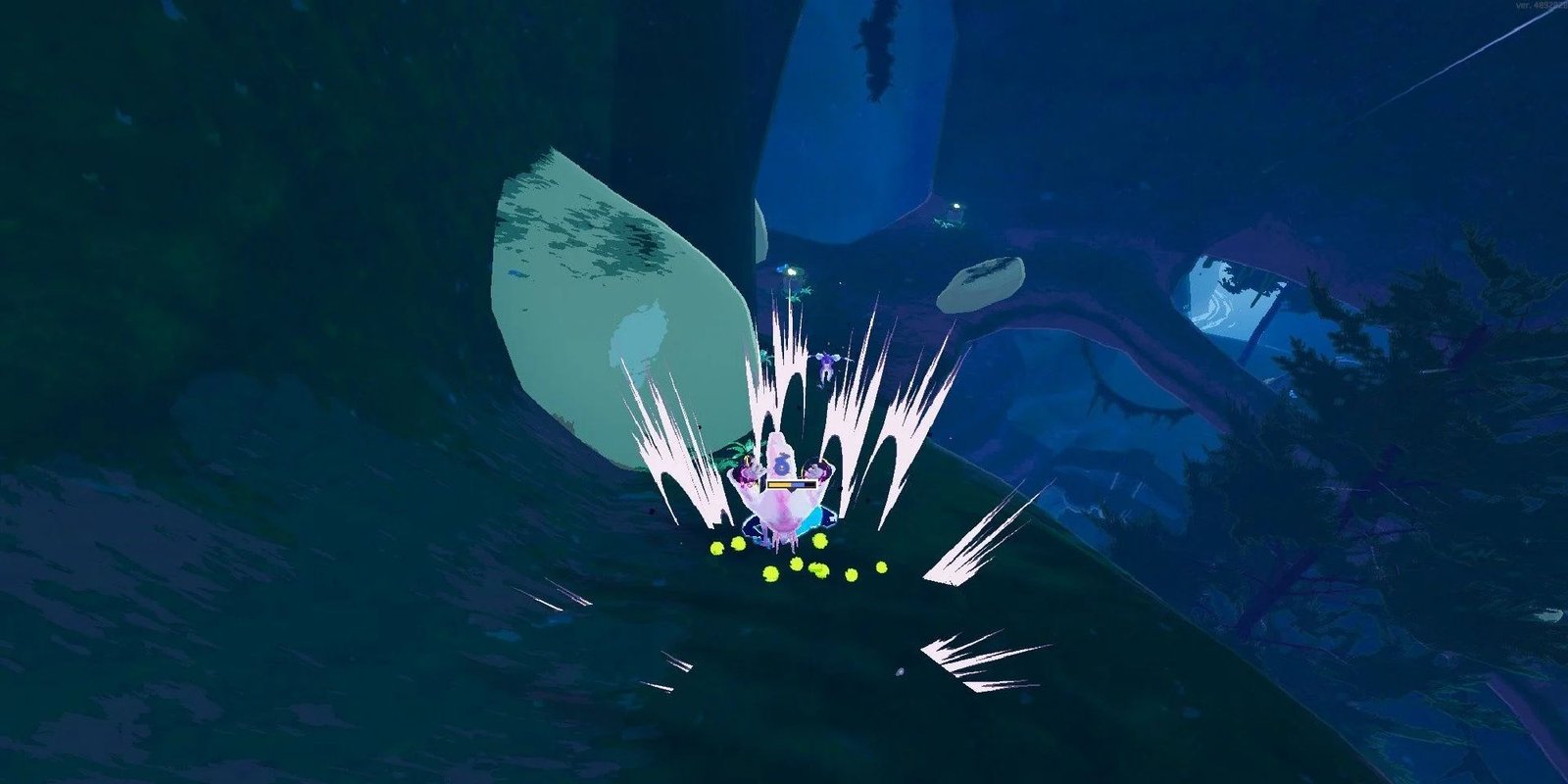 acrid slamming into ground