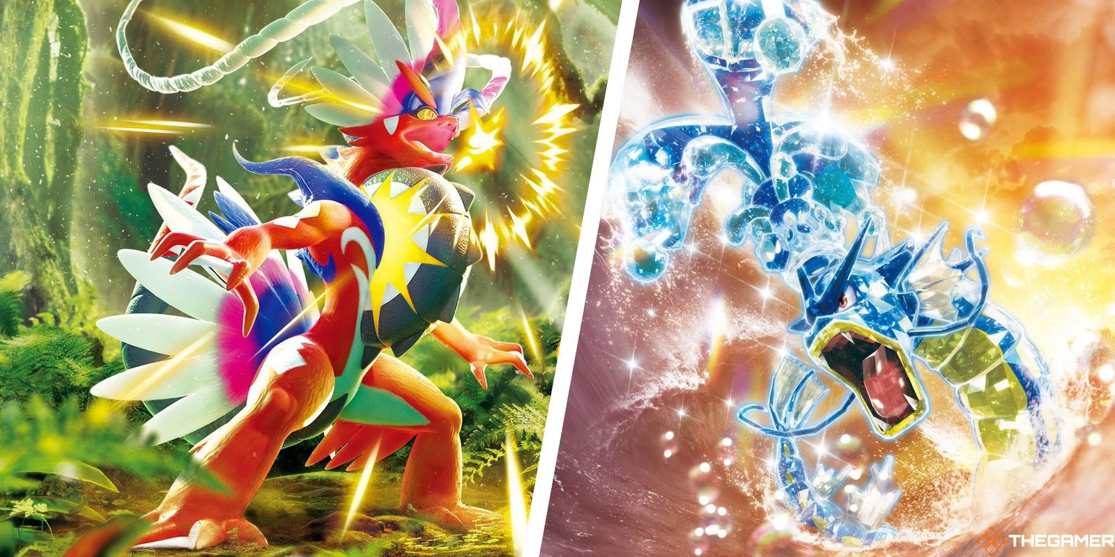 Koraidon ex Gyarodos ex from Pokemon TCG
