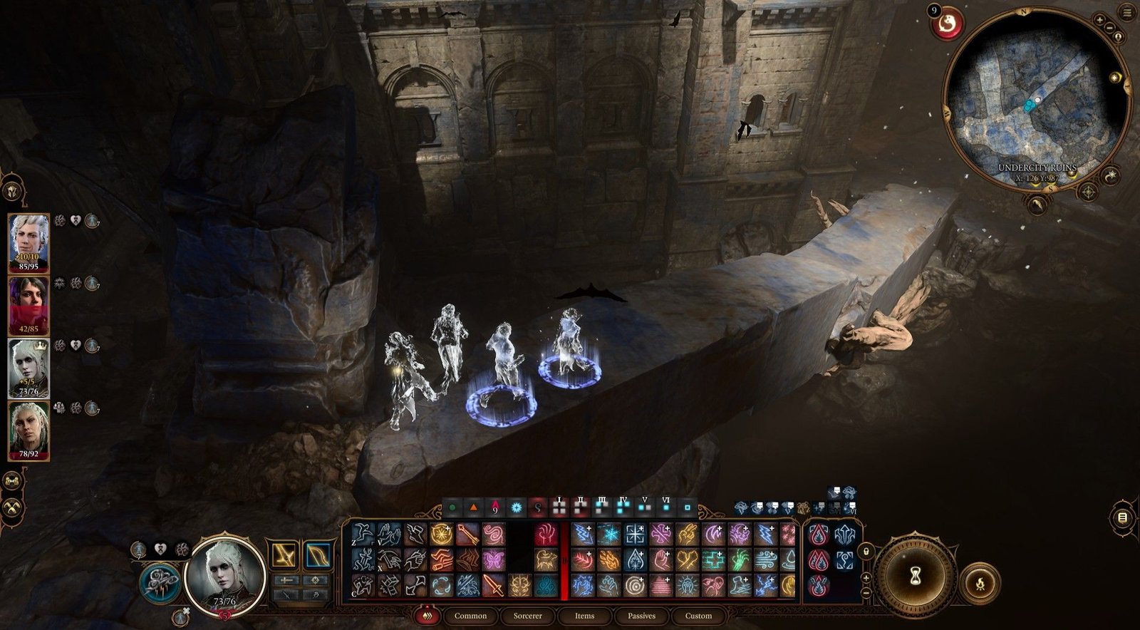 Full party walks across the bridge while invisible towards Farslayer of Bhaal in Baldur's Gate 3