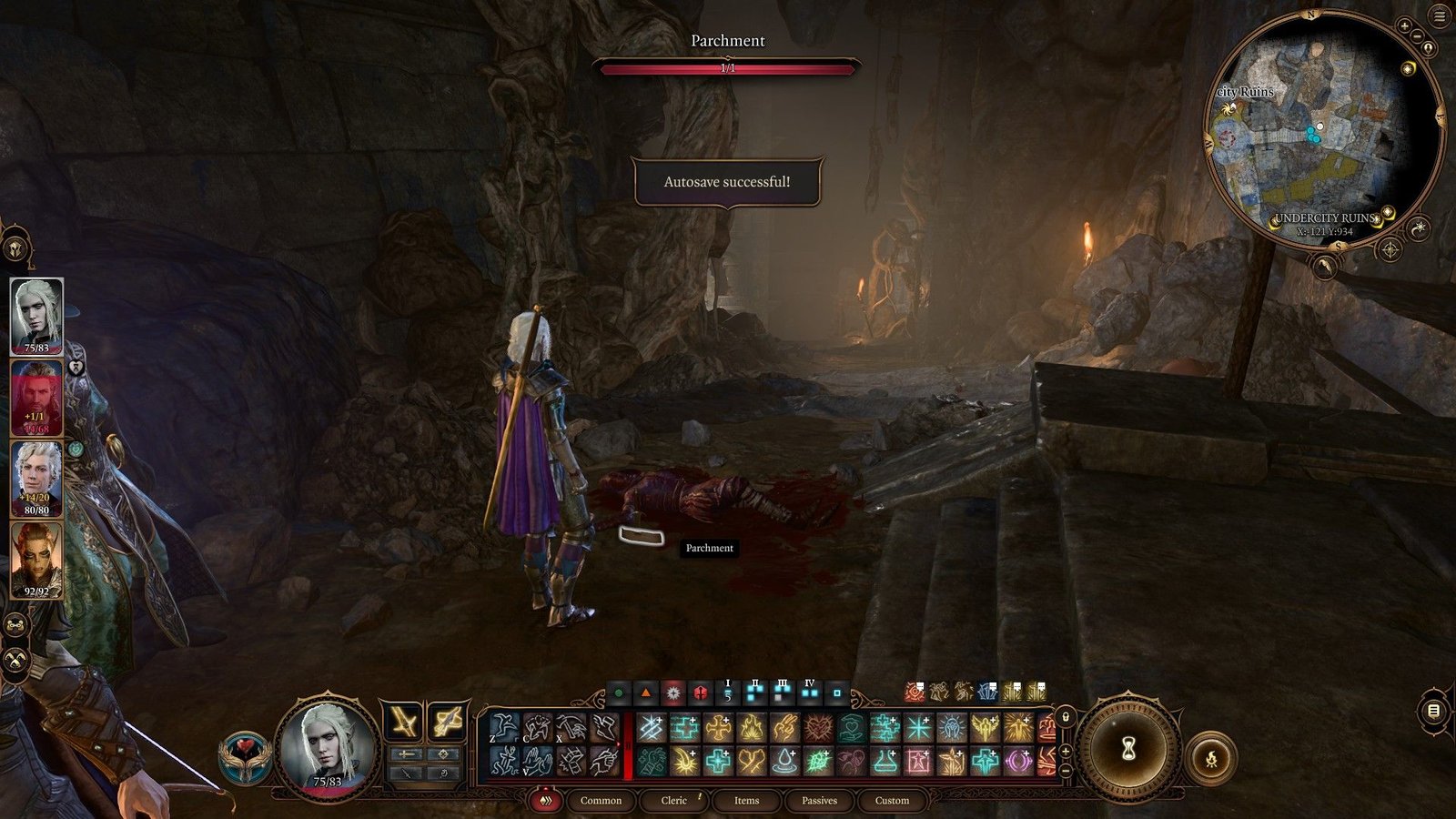 Player Finds Note Beside Body In Underside Ruins About The Farslayer Of Bhaal