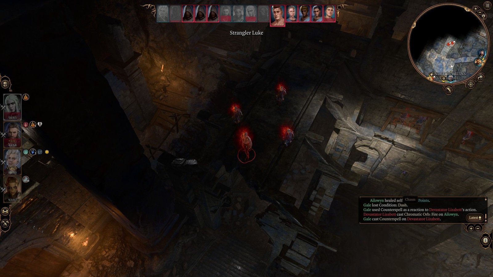 Camera Pans Over Farslayer Minions Crouching On Building Rooftop In Undercity Ruins