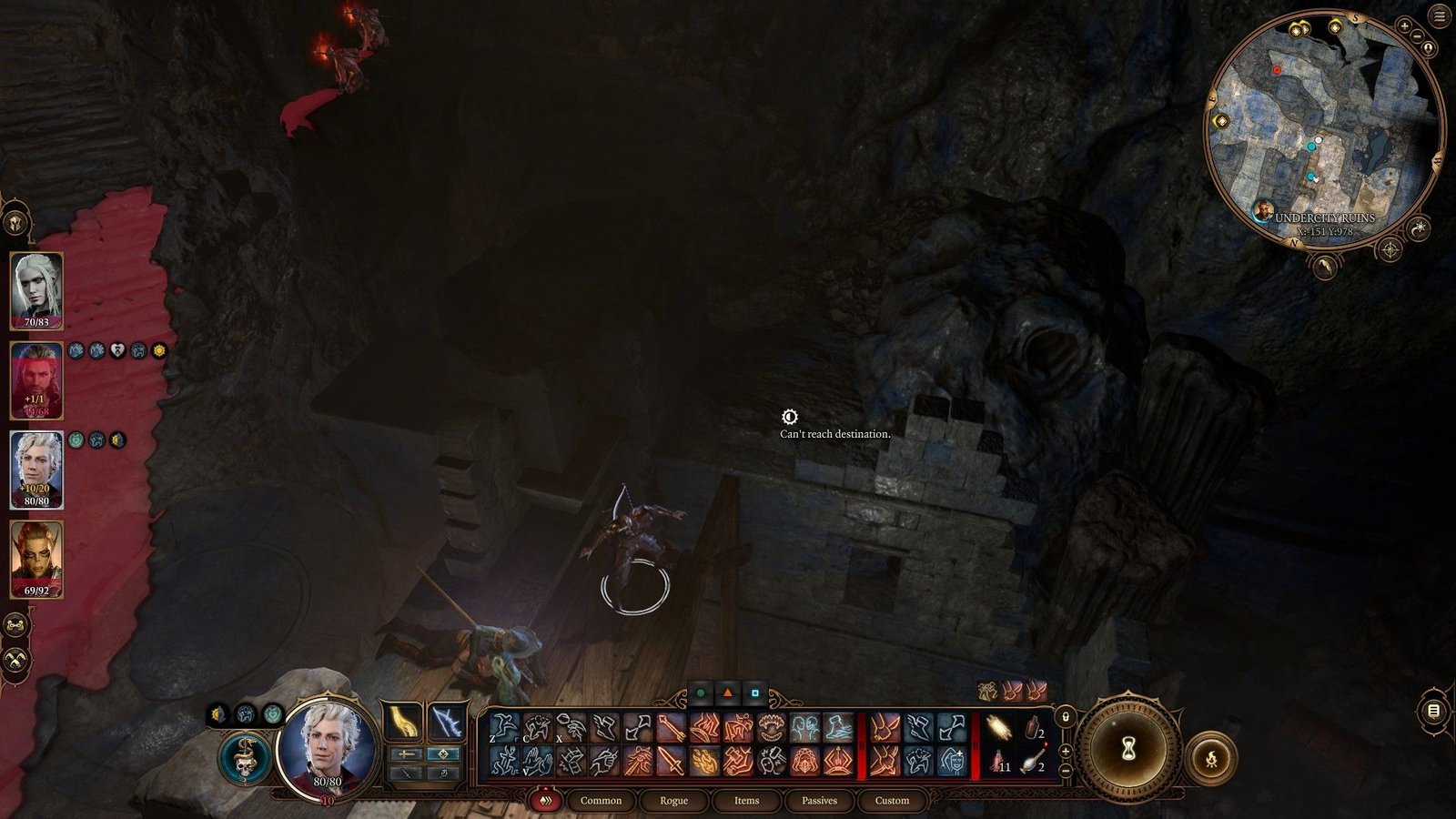 Astarion Jumps Over To Secret Ledge In Undercity Ruins To Fight Farslayer's Minions