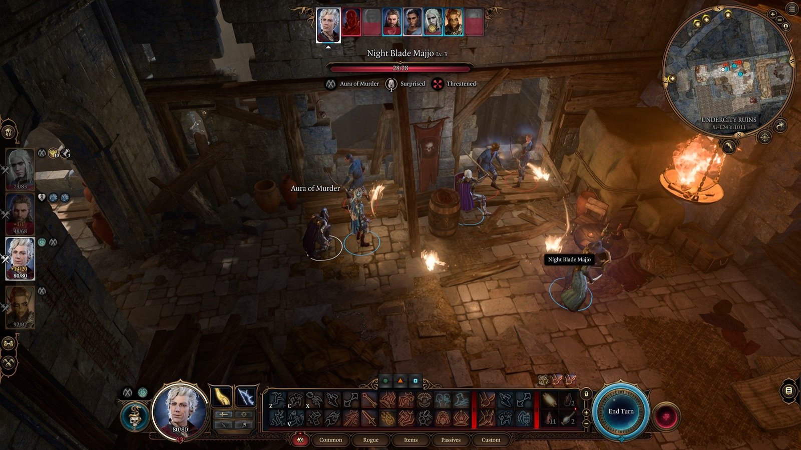 Astarion And Cleric With Spirit Guardians Uncover Farslayer's Minions Inside Building