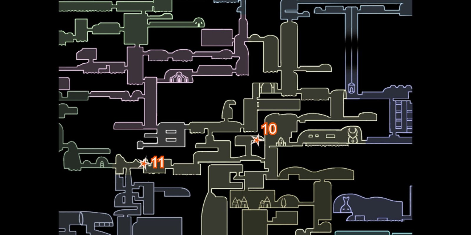 fungal wastes grub locations on hollow knight map image