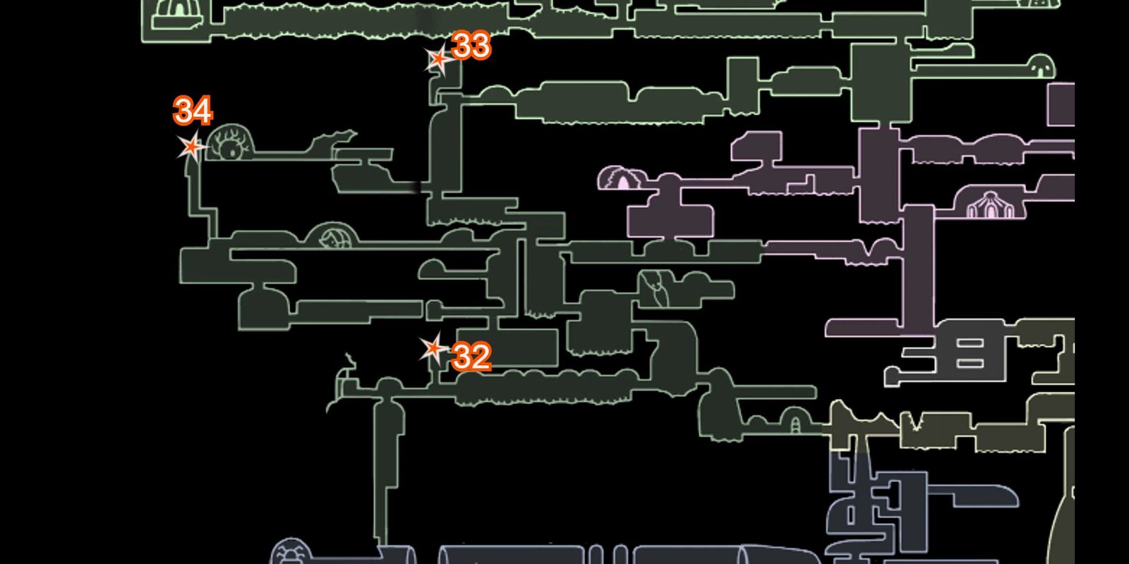 queens garden grub locations on hollow knight map image