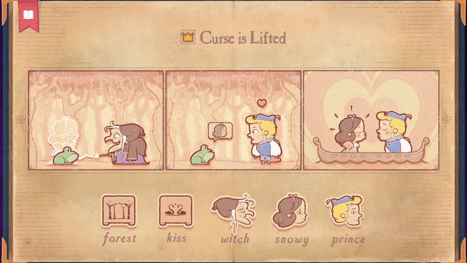 The solution for the Curse section of Storyteller, showing a curse being lifted.
