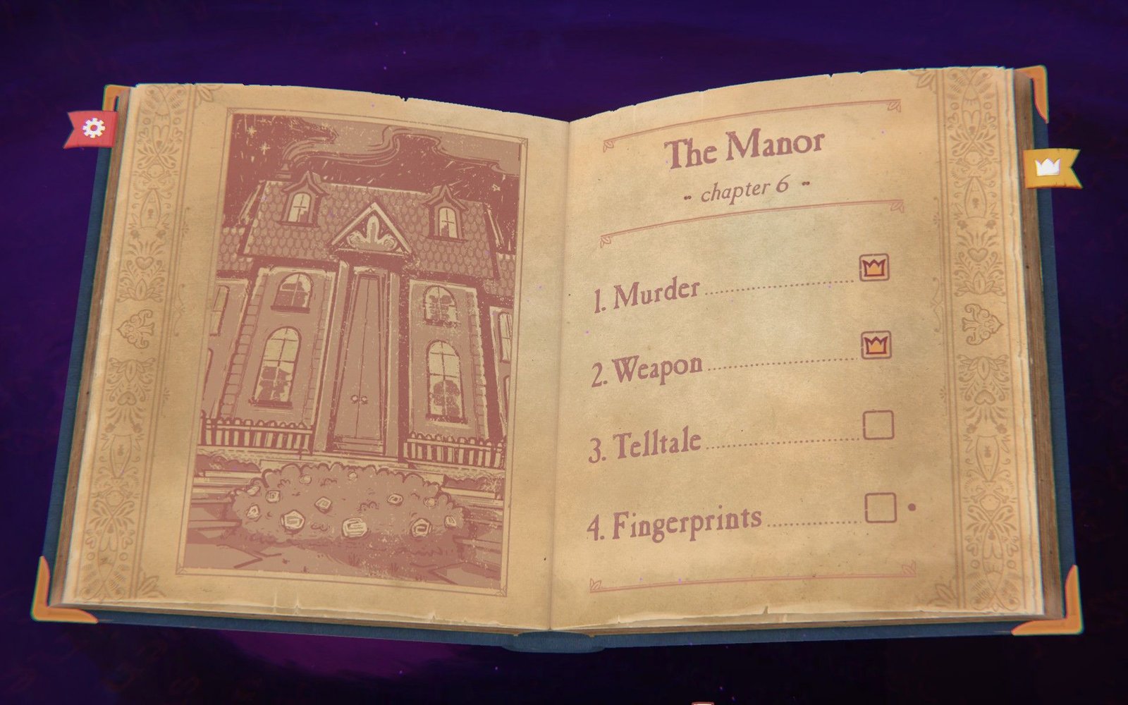 The sixth chapter of Storyteller with its four chapters listed.