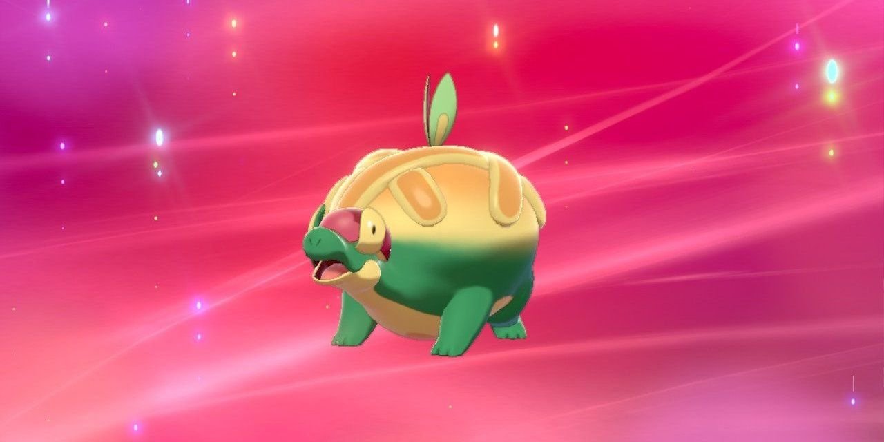 Appletun after evolving in Pokemon Sword & Shield.