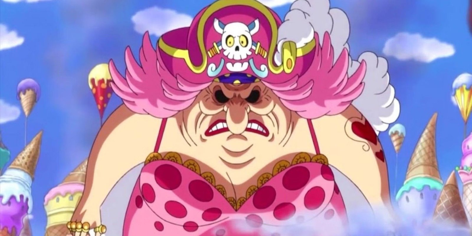 An angry Big mom in one piece
