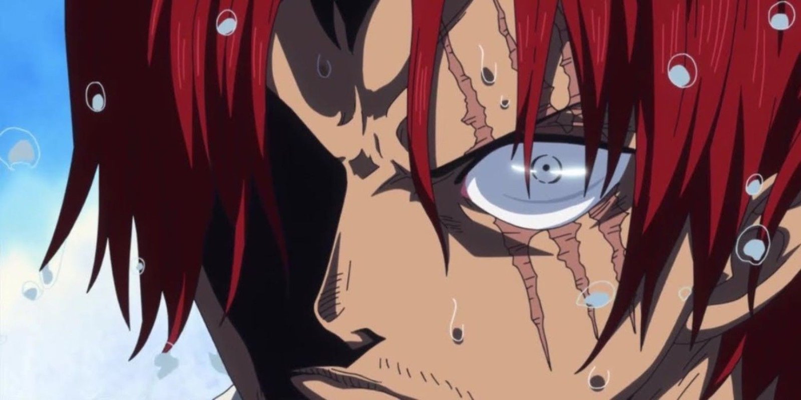 Shanks looking menacing 2 in one piece