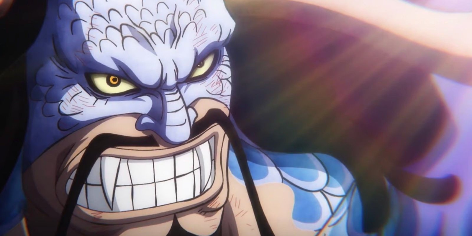 Kaido in his hybrid dragon form in one piece