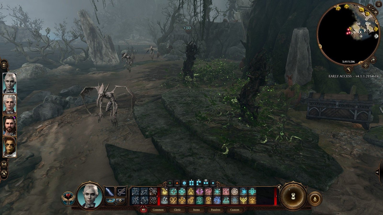 Player Finds Wood Woad And Mud Mephits Patrolling Twisted Tree Stump