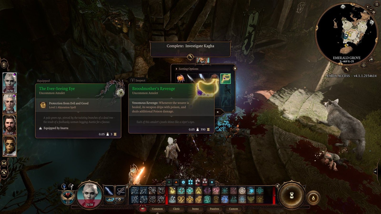 Broodmother's Revenge Necklace Item Description Looted From Kagha