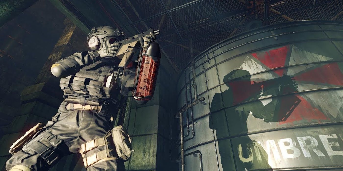 An Umbrella soldier from Umbrella Corps