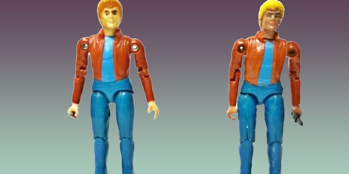 A rare original Macgyver action figure from Glasslite