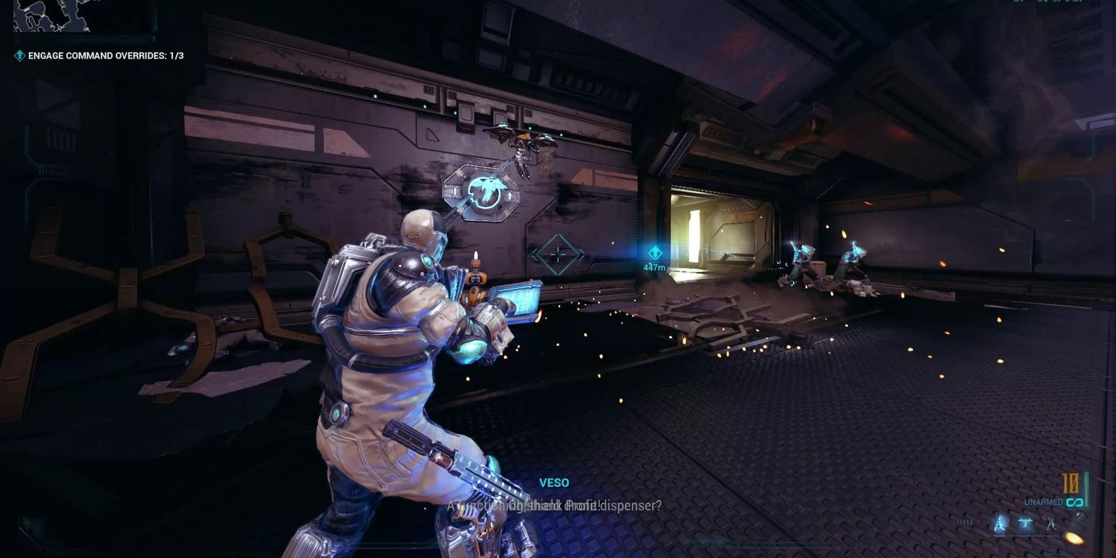 Warframe New War Veso Shield Drone