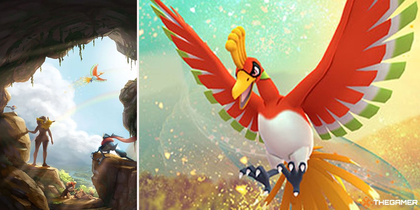 Pokemon Go - Ho-oh loading screen and promo art