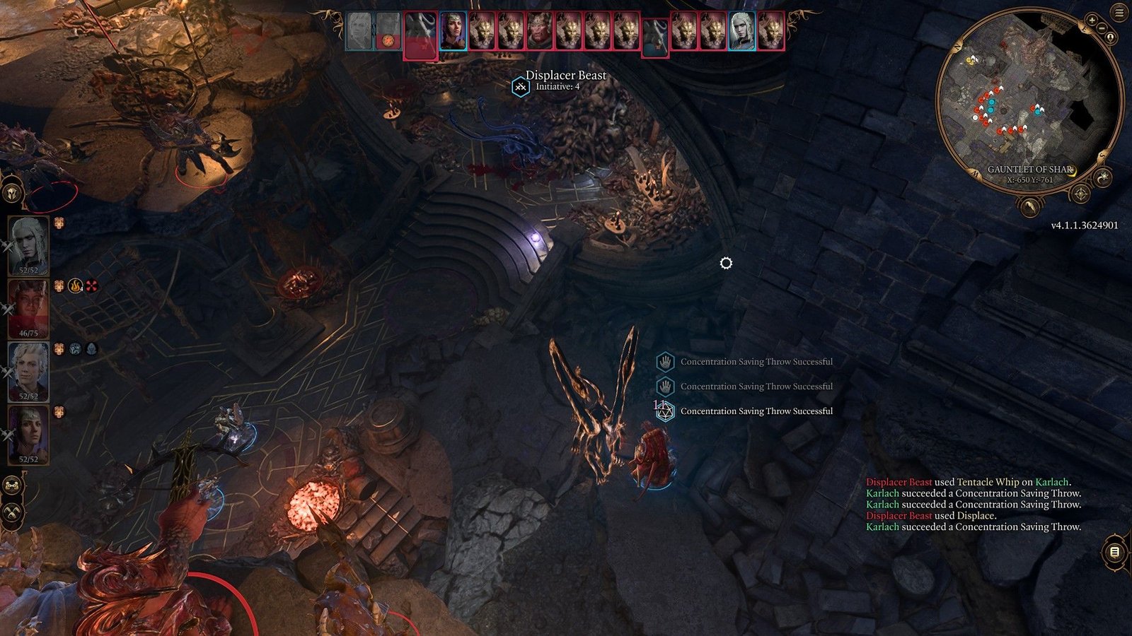 Karlach Is Displaced by Nessa The Displacer Beast In Yurgir Fight