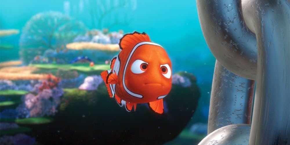 Finding Nemo Shot Of Nemo Looking At Chain