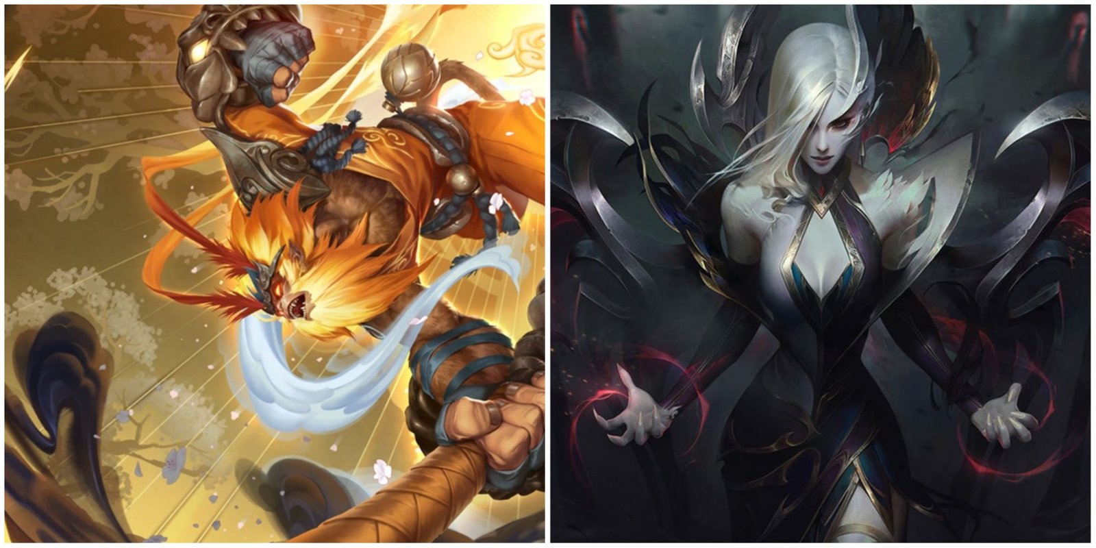 League of Legends Wild Rift Wukong And Coven Morgana Splash Art