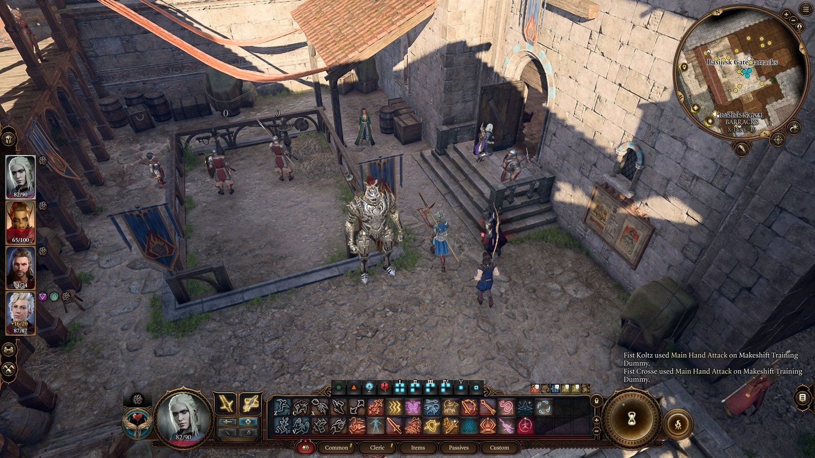 Player Runs Into Flaming Fist Headquarters Basilisk Gate Barracks To Find Lora