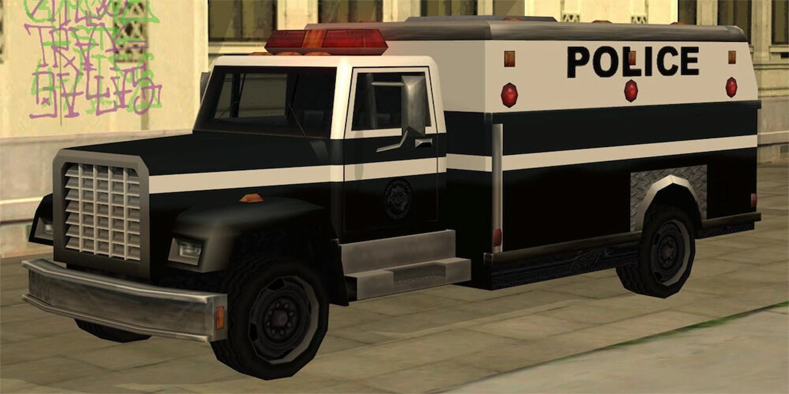 A Police Enforcer Parked in Los Santos in GTA San Andreas