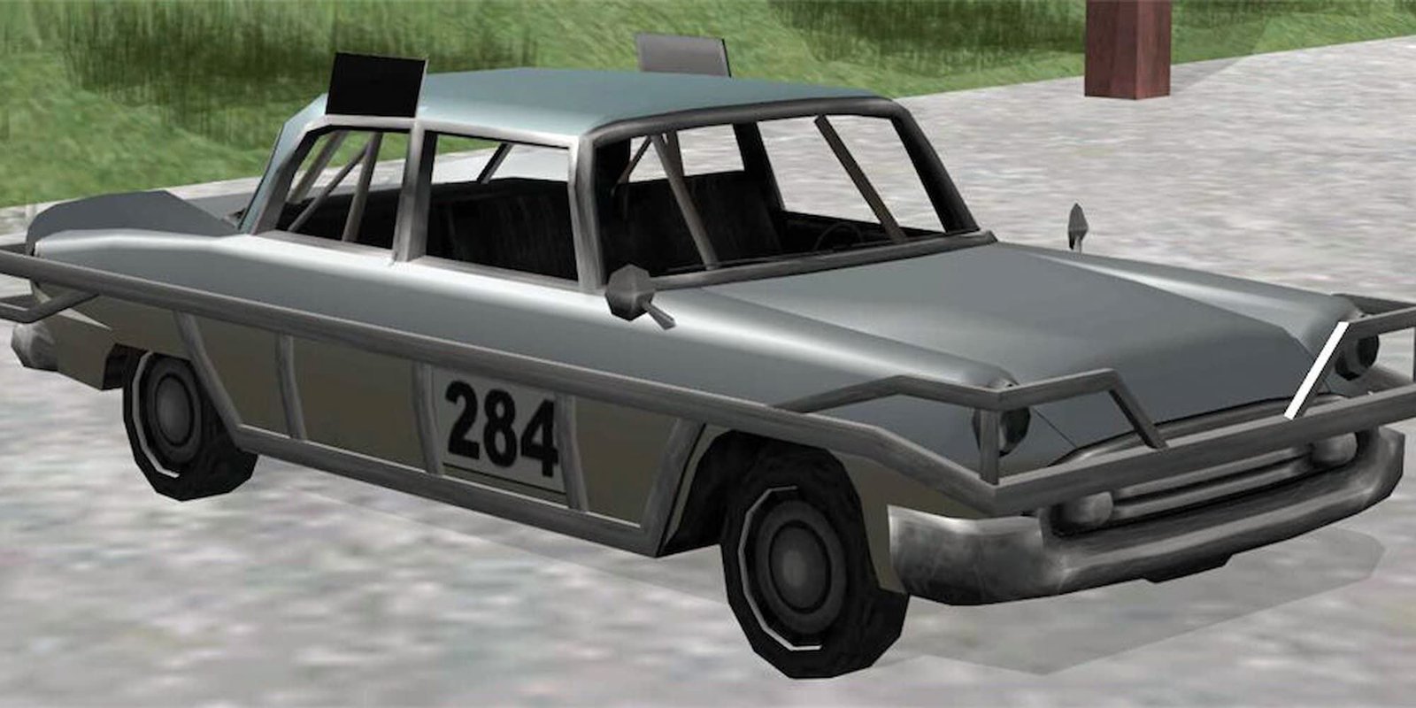 GTA SA Bloodring Banger outside of Crovin Stadium in San Fierro