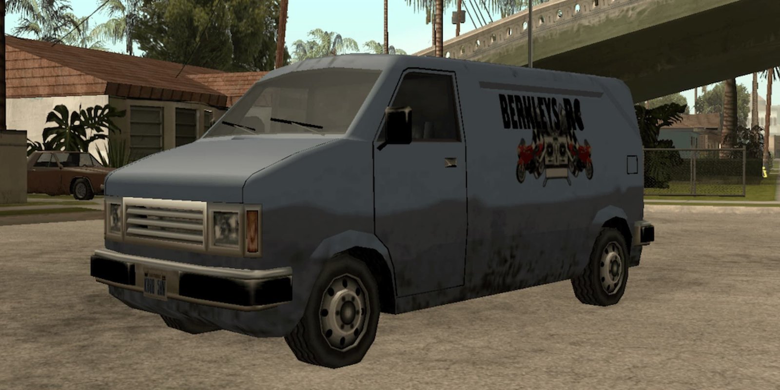 Berkley's RC Van outside of CJ's home in GTA SA