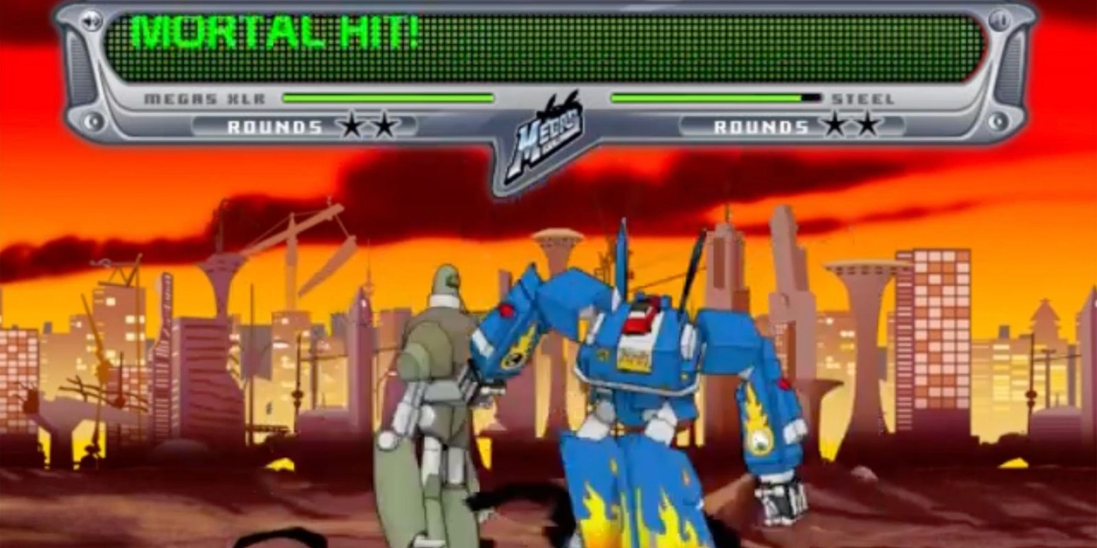 Megas XLR Final Battle First Round Against Steel.