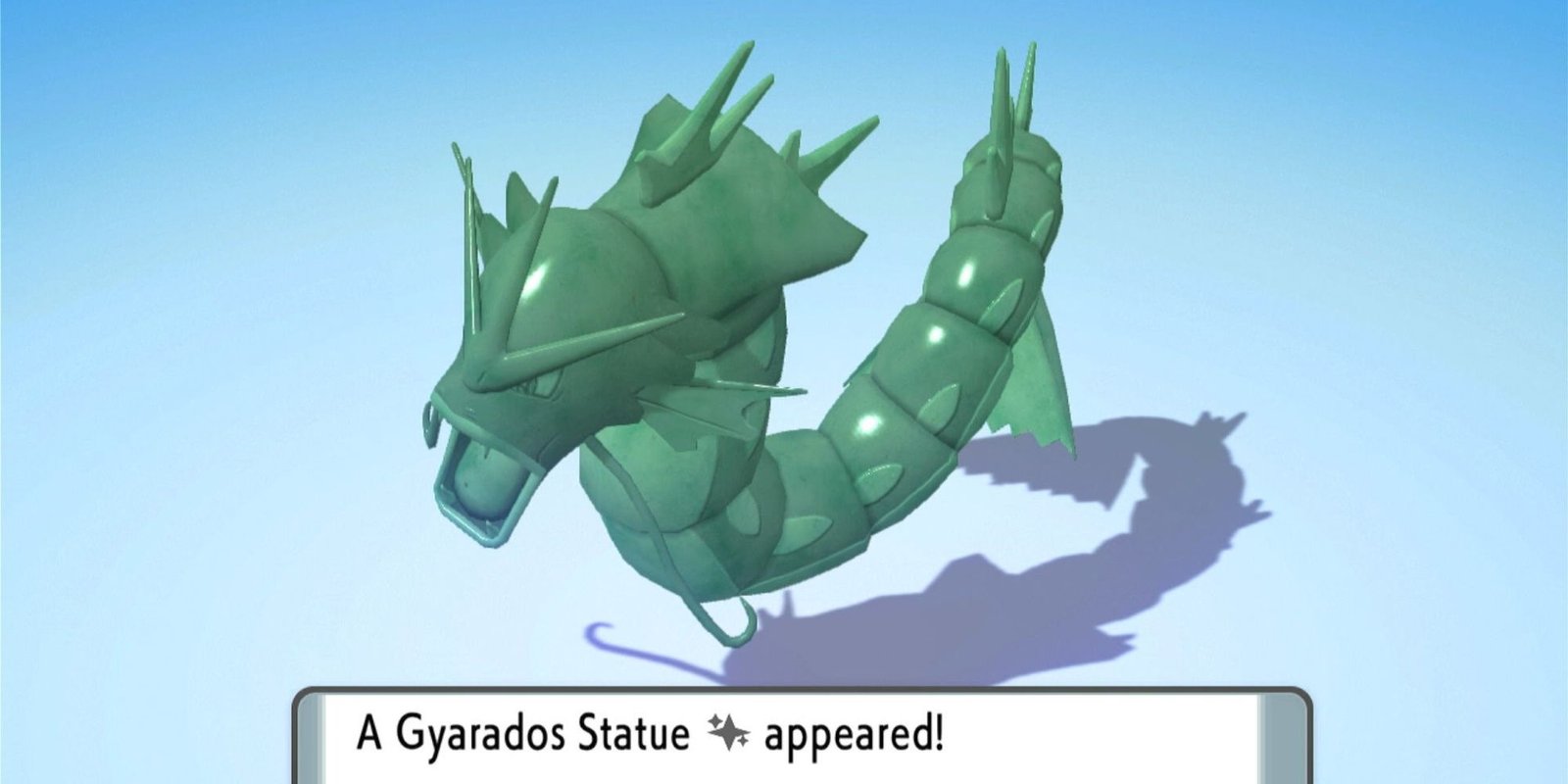 Pokemon Brilliant Diamond and Shining Pearl Grand Underground Shiny Gyarados Statue