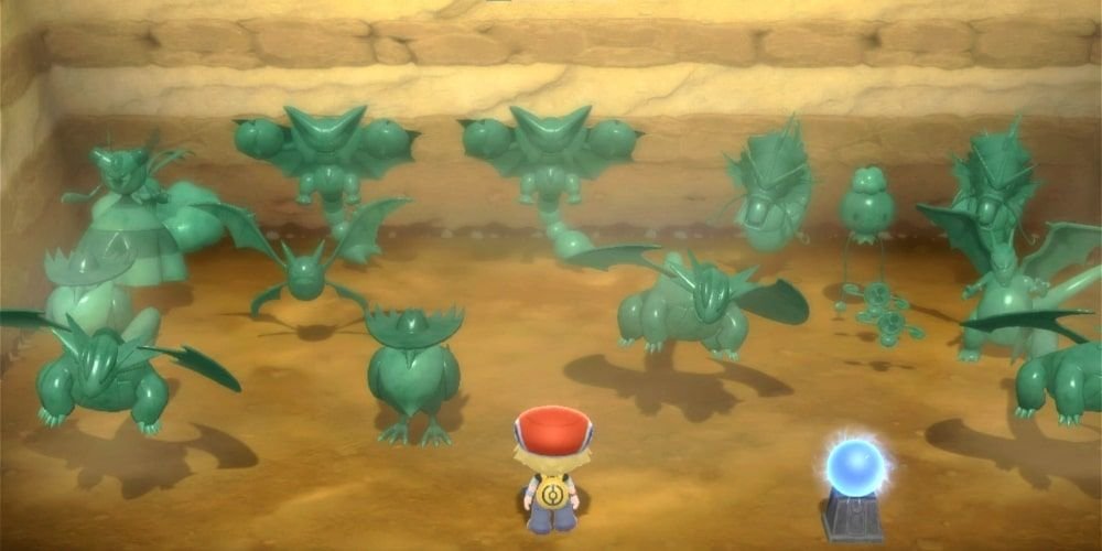 Pokemon Brilliant Diamond and Shining Pearl BDSP Grand Underground Secret Den Shiny Statues