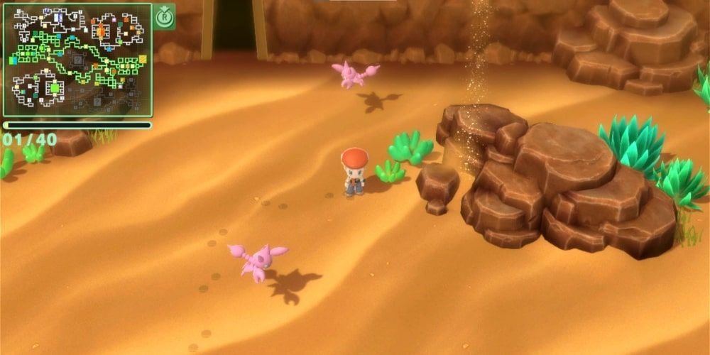 Pokemon Brilliant Diamond and Shining Pearl BDSP Grand Underground Rocky Cave Gligar