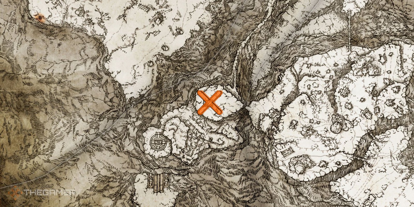 Map showing the location of the Flame, Protect Me Incantation in Elden Ring