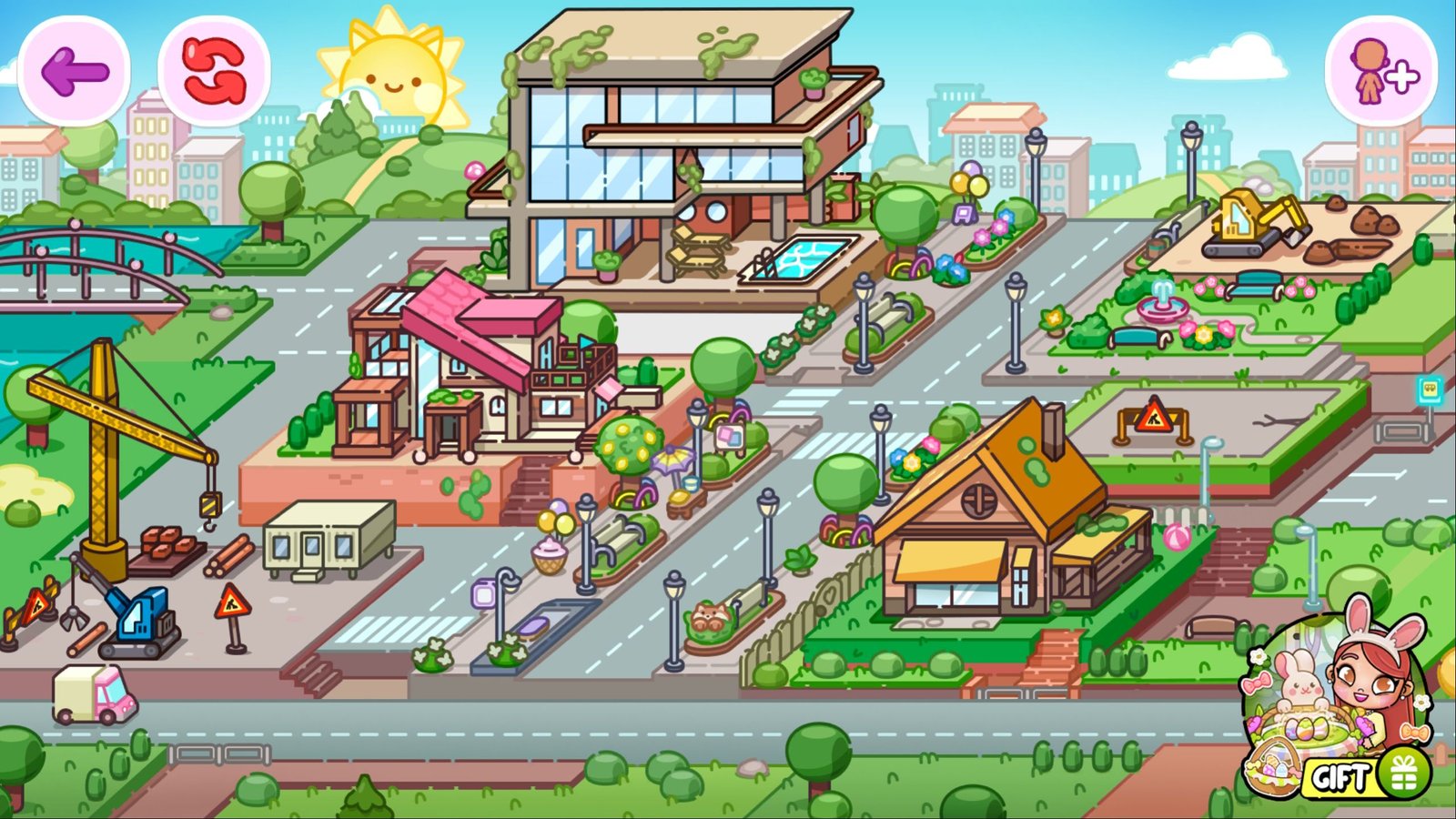 Image of the Avatar World home screen.