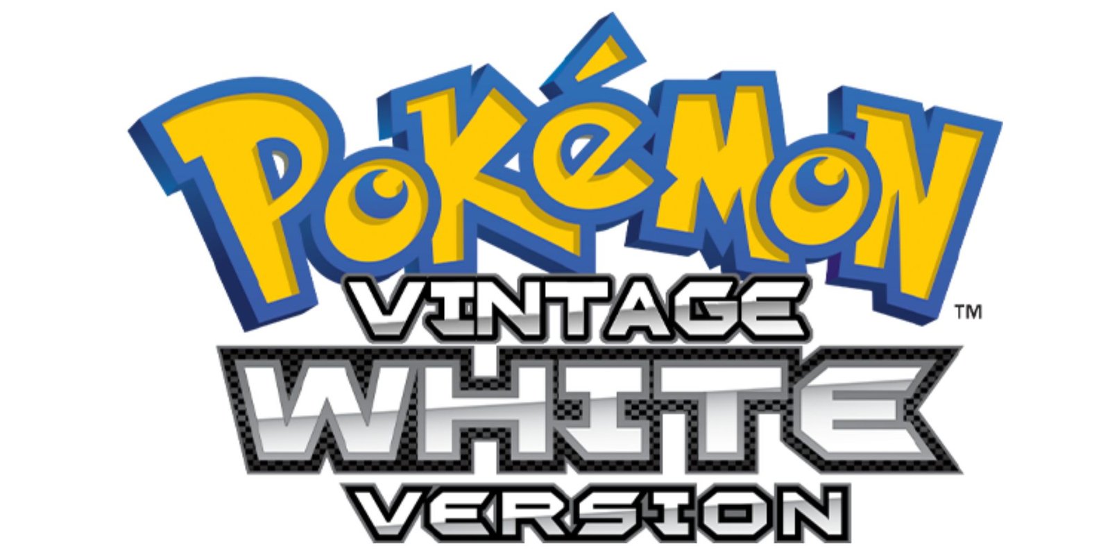 The title screen of Pokemon Vintage White.
