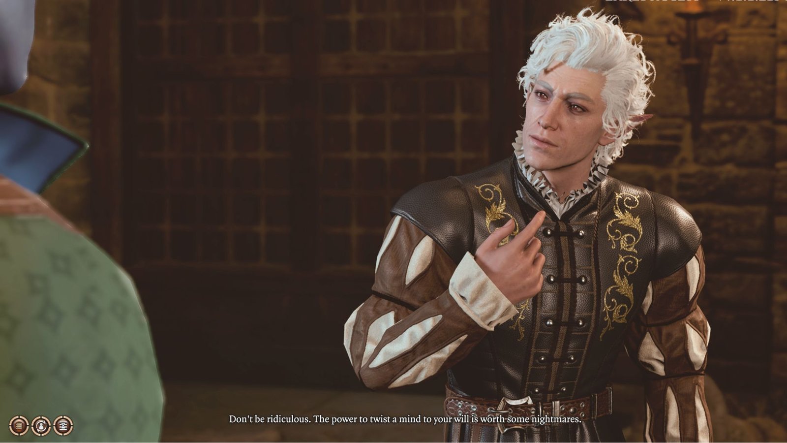 Astarion persuading the player to use their illithid powers in Baldur's Gate 3.