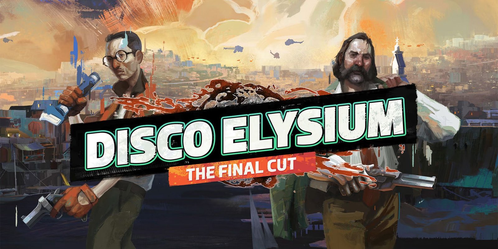 Kim and Harry standing back to back in Disco Elysium: The Final Cut.