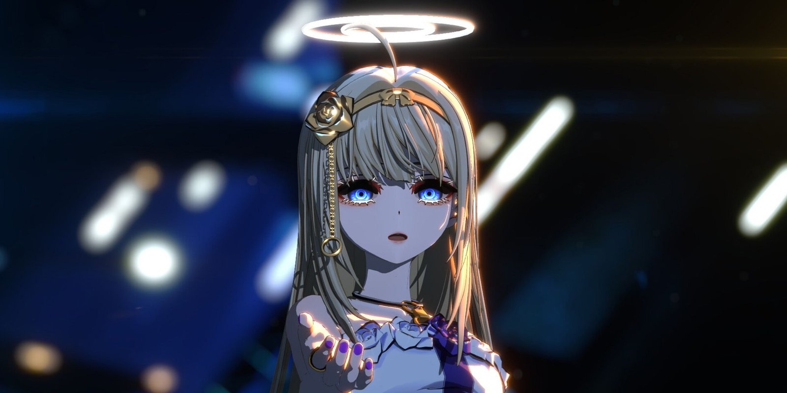 Enoa extending her hand in Crymachina.