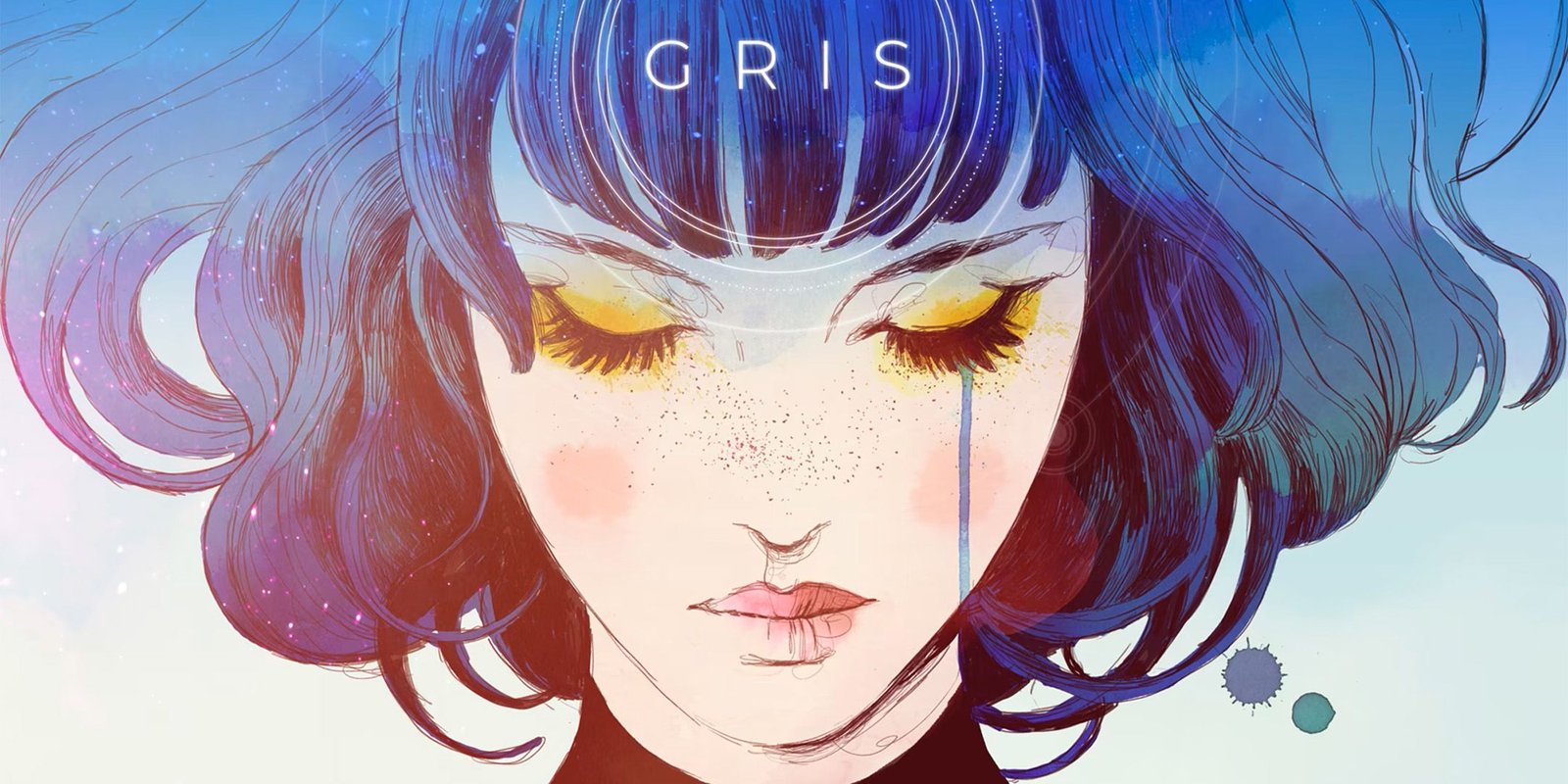 A blue haired woman from Gris.