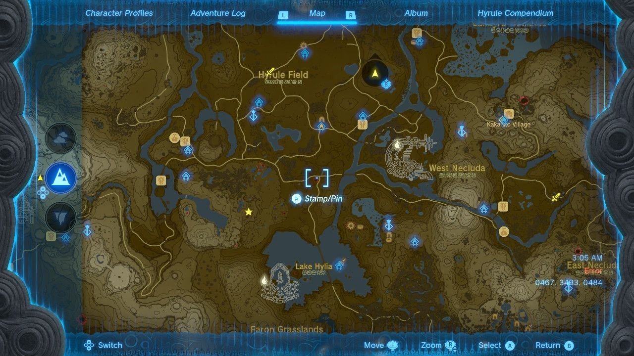 Forest of Time Chasm Map Location