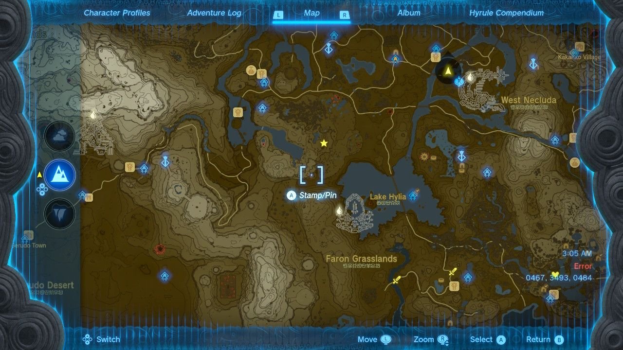 Great Plateau East Chasm Map Location