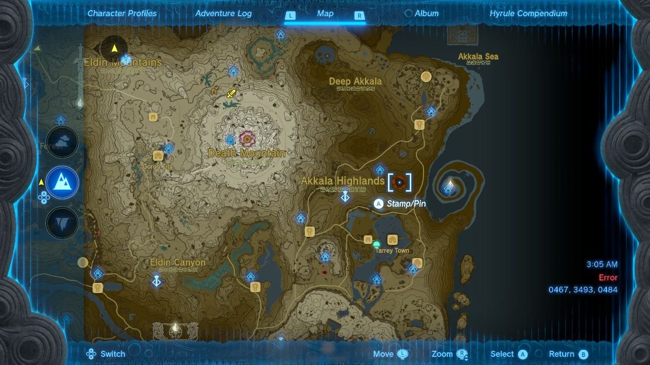 East Akkala Plains Chasm Map Location