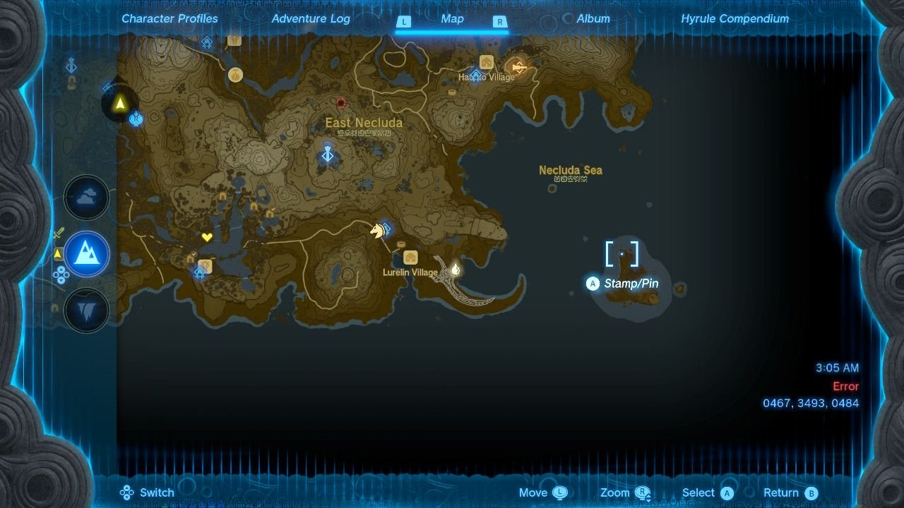 Eventide Island Chasm Map Location