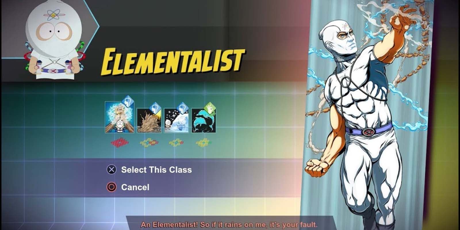 The Elementalist class from South Park: The Fractured But Whole